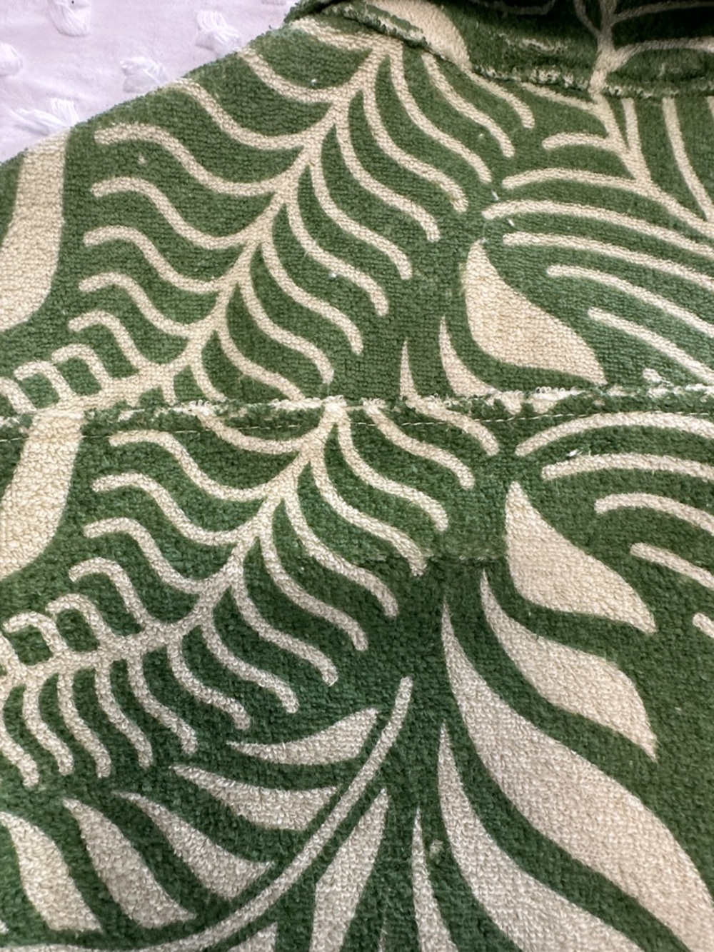 Volcom Vacation Surf Skater Boho  Cabana Beach Green/Cream Leaf Print Set Sz12M - Picture 7 of 11